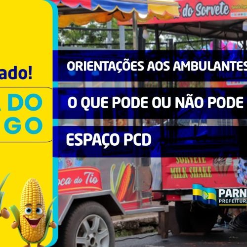 Festa do Sabugo: orientações aos ambulantes, ao público geral e sobre o Espaço PCD