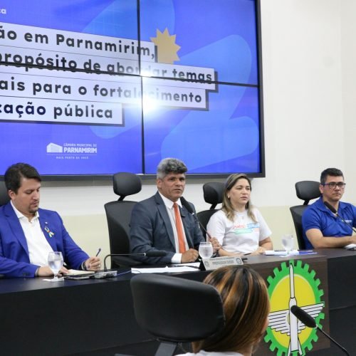Os caminhos para melhoria da educação foram pauta em mais uma audiência pública na Câmara Municipal de Parnamirim