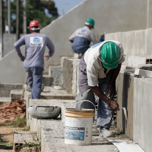 Prefeita Nilda acompanha obras no Campo de Liberdade