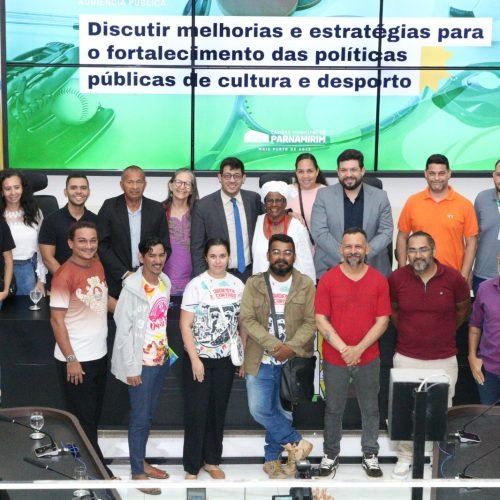 Audiência Pública na Câmara de Parnamirim debate fortalecimento das políticas de Cultura e Desporto