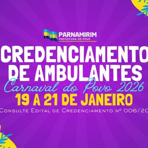 Prefeitura lança edital para ambulantes no Carnaval do Povo 2026