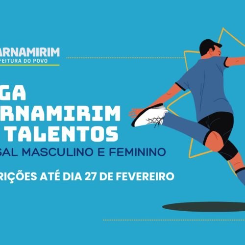 Prefeitura segue com inscrições abertas para Liga de Talentos Futsal