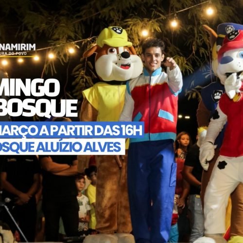 Domingo no Bosque acontece neste domingo, 1º de março