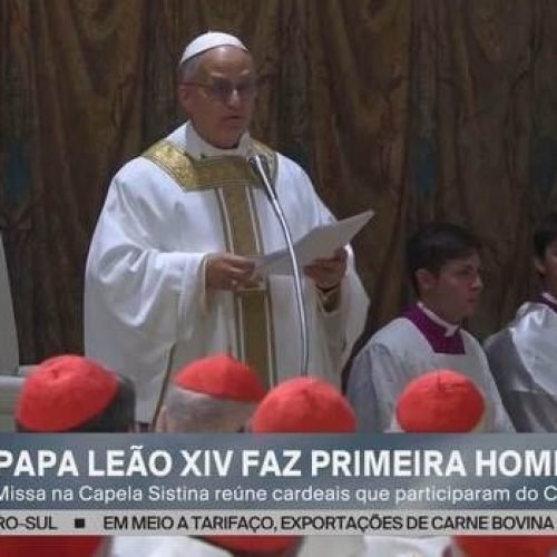 Papa Leão XIV pede que Igreja seja um ‘farol que ilumina as noites do mundo’ em homilia de 1ª missa