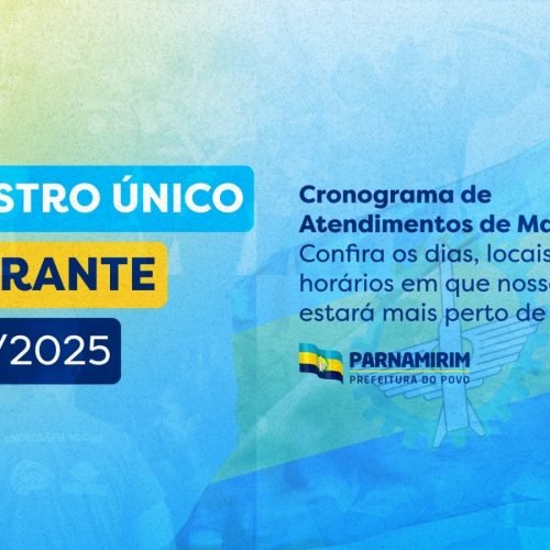 Prefeitura segue com cronograma do Cadastro Único itinerante nos CRAS