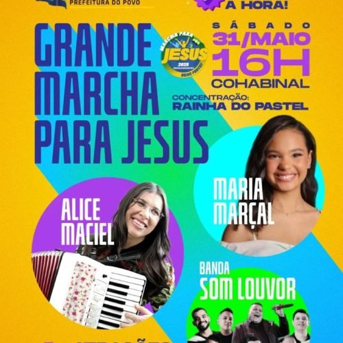 Programação de shows da Marcha para Jesus de Parnamirim é definida