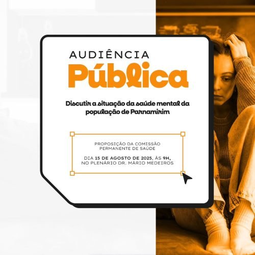 Audiência pública para discutir a situação da saúde mental da população de Parnamirim