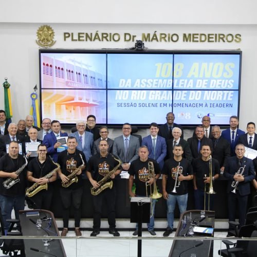 Câmara de Parnamirim homenageia os 108 anos da Assembleia de Deus no estado