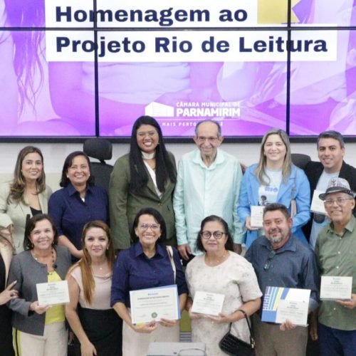 Câmara homenageia Projeto Rio de Leitura