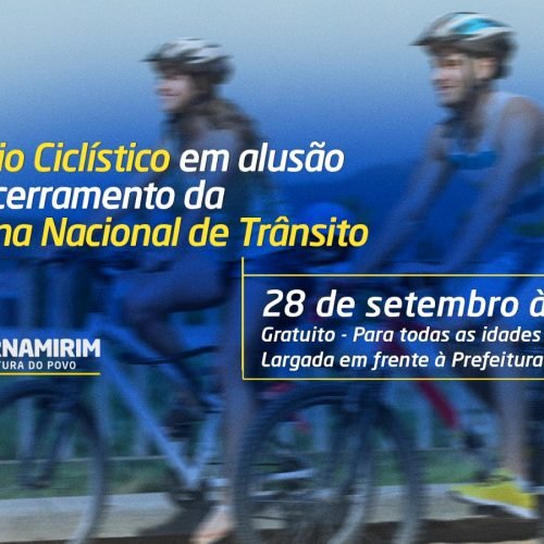 Semana Nacional de Trânsito: Prefeitura realiza Passeio Ciclístico neste domingo, 28