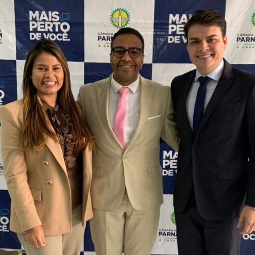 Presidente da Câmara de Parnamirim, Dr. César Maia, recebe o presidente da Câmara de Extremoz, Professor Anderson Barbosa, para tratar sobre parcerias