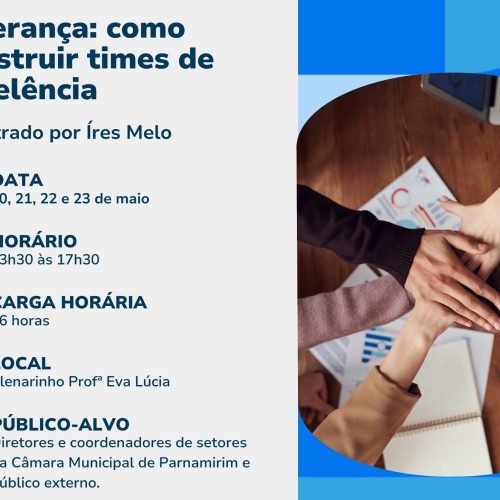 Câmara de Parnamirim lança Curso de Liderança para público interno