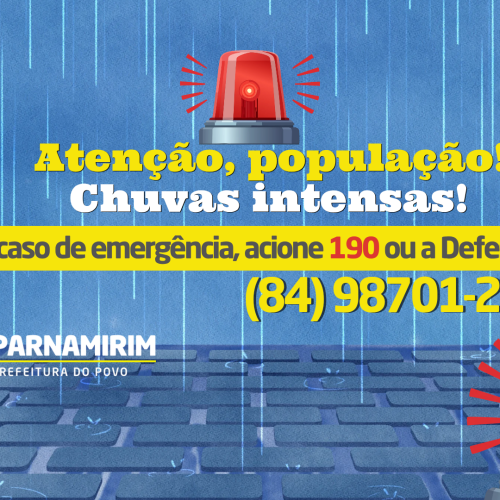 Parnamirim decreta situação de emergência após chuvas intensas
