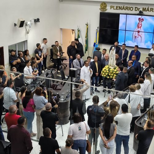 Câmara recebe a imagem da padroeira do município
